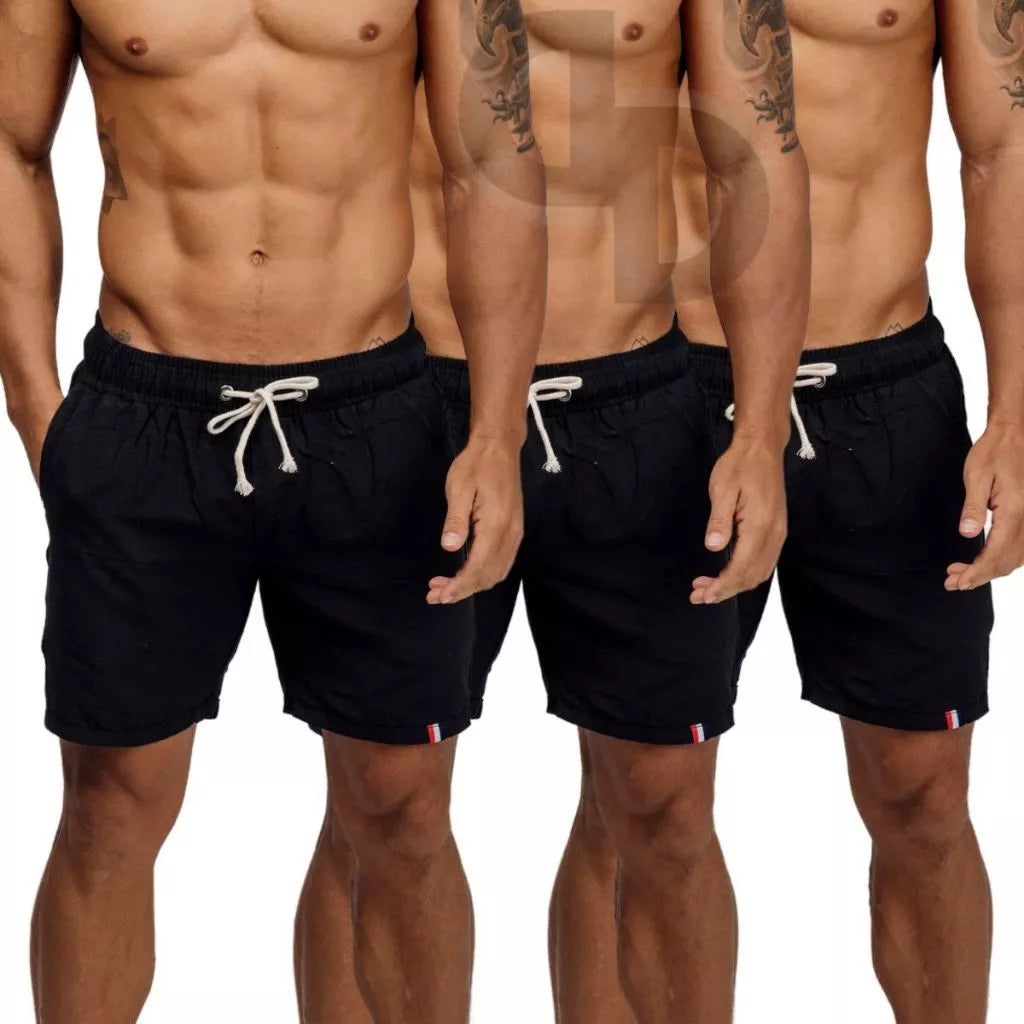 (COMPRE 1 LEVE 3) Bermudas De Linho