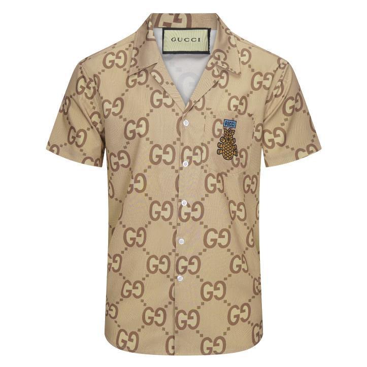 CAMISA GUCCI BOWLING PINEAPPLE GG CANVAS - Artigo de grife