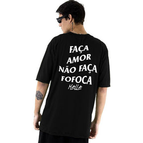 Camiseta StreetWear "faça amor não faça fofoca" - Artigo de grife