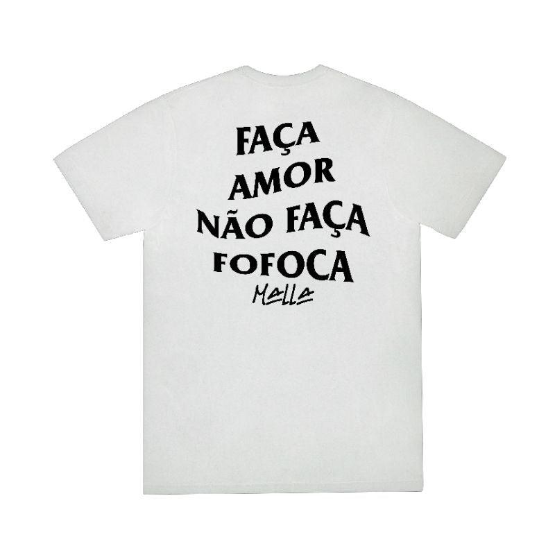 Camiseta StreetWear "faça amor não faça fofoca" - Artigo de grife